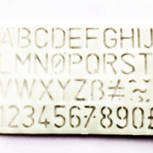 Butter Fly  Alphanumeric Stencil Plates 30mm
