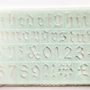 Butter Fly  Alphanumeric Stencil Plates (Italic)30mm