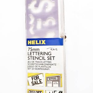 Helix Alphanumeric Stencil Plates 3"