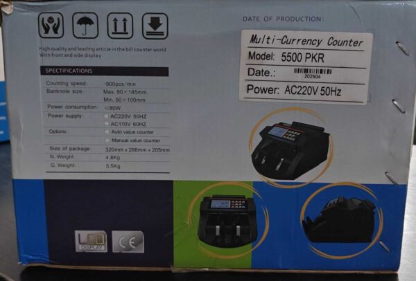 5500/D  Currency Counter - Image 2