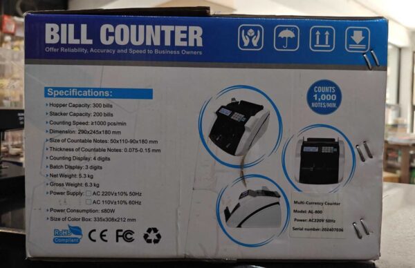 AL800 On tech Currency Counter Machine - Image 5