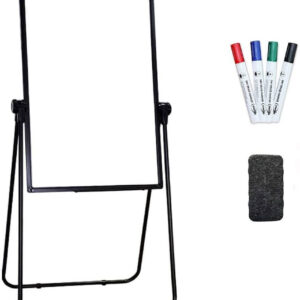 7891 White Board With Paper Holder  (Flip Chart Board )