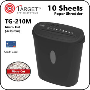 TG/210 M Target Paper Shredder (Micro,10 sheets, Credit Card)