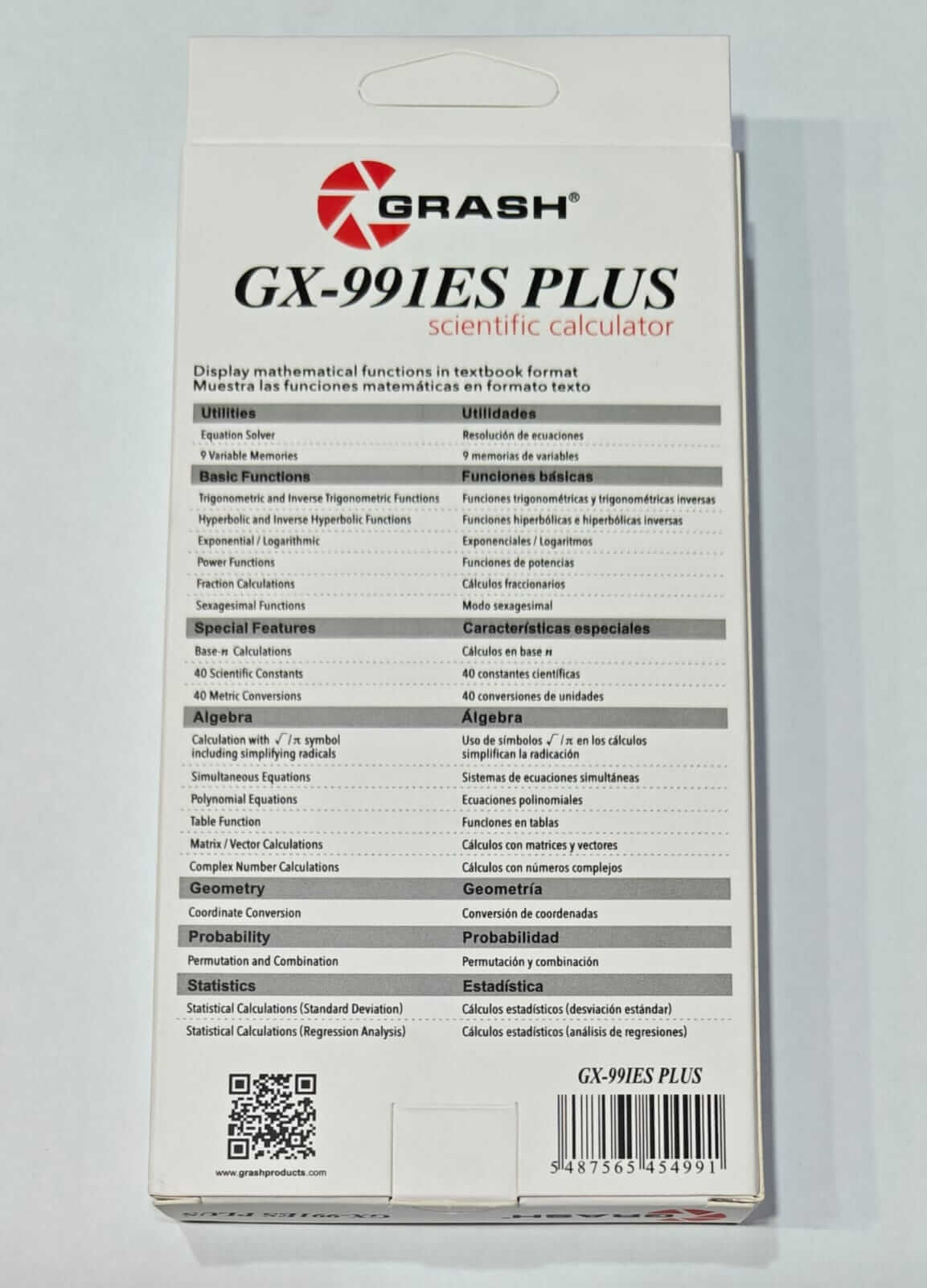 Grash GX991ES Second Edtion Scientific Calculator orignal economcal replacement for FX 991ES Plus - Image 4
