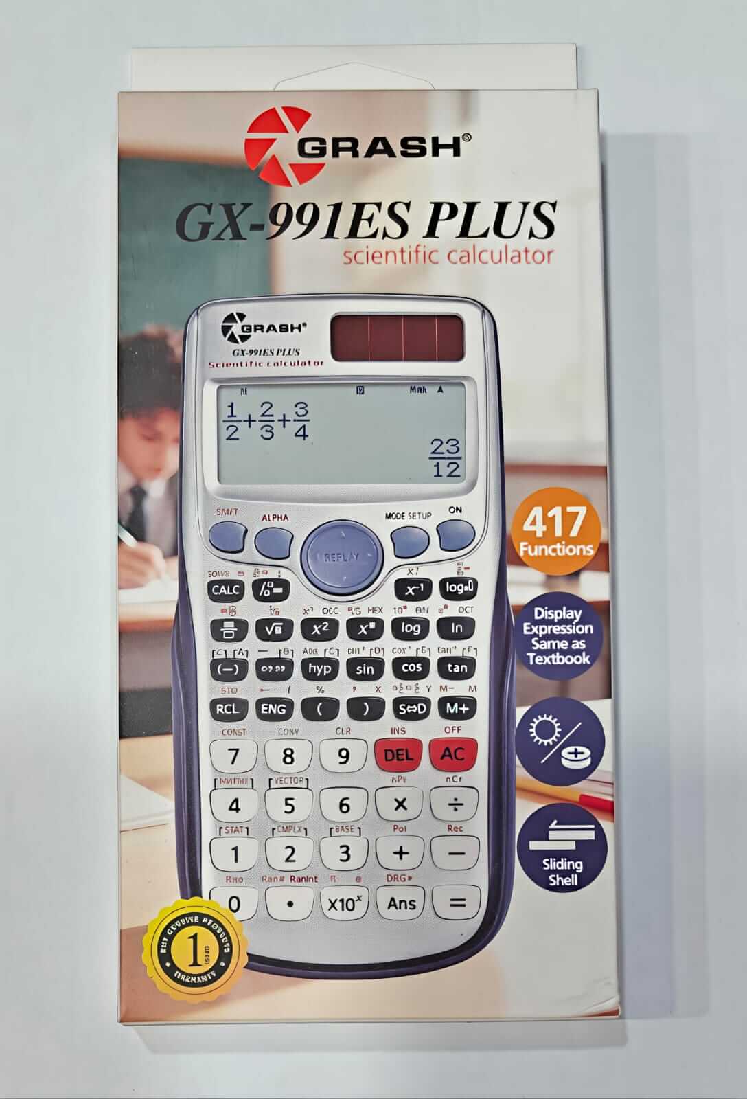 Grash GX991ES Second Edtion Scientific Calculator orignal economcal replacement for FX 991ES Plus